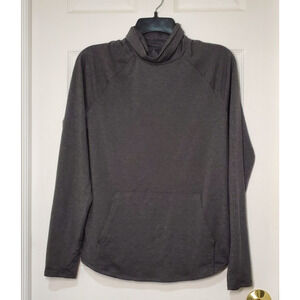 Eddie Bauer Women’s Funnel Neck Pullover Sweatshirt Gray Long Sleeve Size S